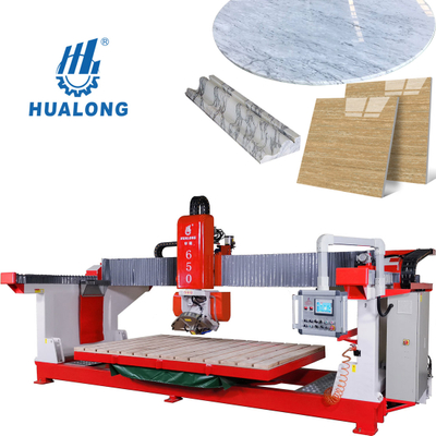 Hualong HLSQ-650 5 צירים חיתוך CNC וחיתוך כיור מכונת חריטה כרייה לשיש גרניט