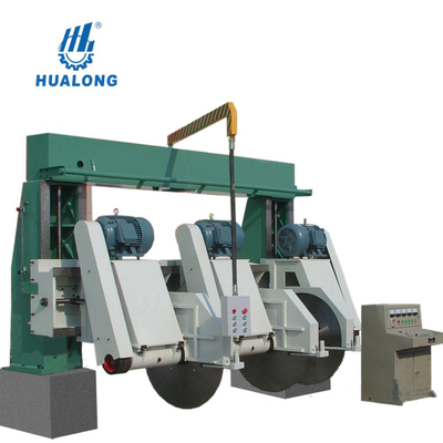 Hualong Stone Machinery מכונת חיתוך אבן שפה 3 דיסקים לגניט קרבסטון HLSQ3-2600