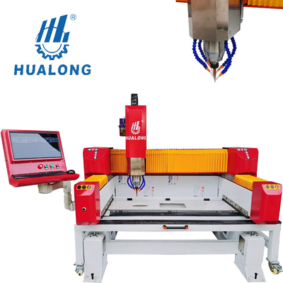 מכונות אבן Hualong יעילות גבוהה Cnc גרניט שיש לוח שיש כיור חור חתוך חור חתוך נתב מכונת חיתוך HLNC-1308