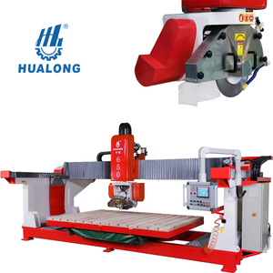 Hualong HLSQ-650 מכונת ליטוש אבן אוטומטית מסור גשר cnc מכונת חיתוך לוחות גרניט למכירה